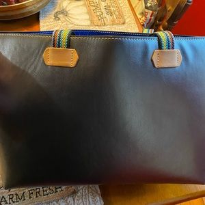 Consuela east west tote in Gun Metal.